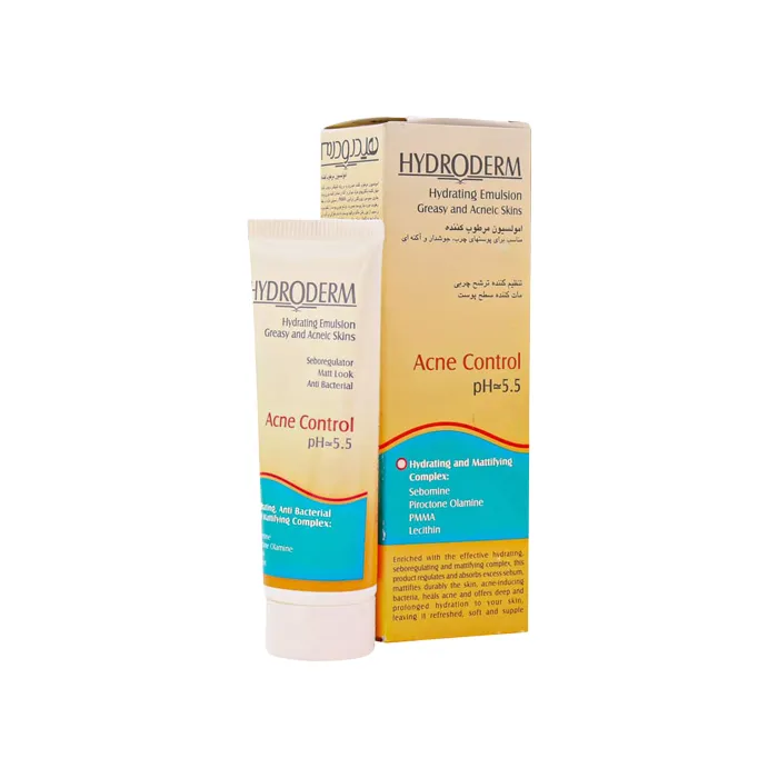 acnecontrol-hydroderm-pharmacy24h امولسیون مرطوب کننده پوست چرب هیدرودرم