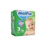 پوشک مولفیکس سایز 3 بسته 14 عددی
