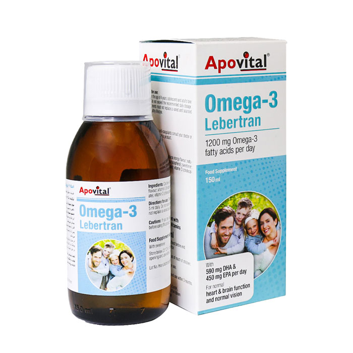 apovital.pharmacy24h شربت امگا 3 آپوویتال (150 میل) - Image 1