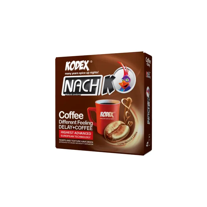 kodex-coffee-pharmacy24h کاندوم تاخیری مدل coffee کدکس | 3 عددی - Image 1