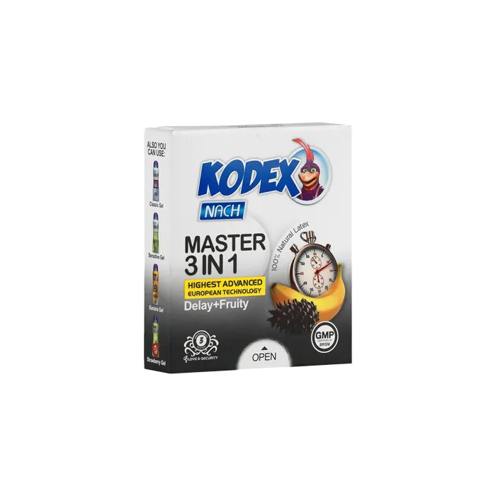 kodex-master-pharmacy24h کاندوم مستر 3 در 1 کدکس | 3 عددی - Image 1