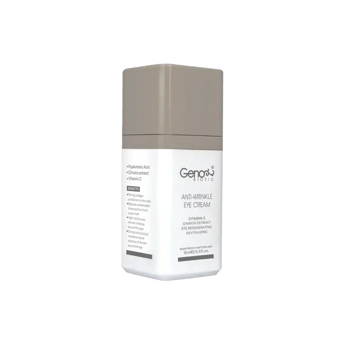 Geno-Biotic-Anti-Wrinkle-Eye-Cream.pharmacy24h.ir کرم ضد چروک دور چشم ژنوبایوتیک | 15 میل - Image 1
