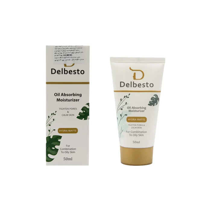 delbesto-hydra_matte.pharmacy24h كرم آبرسان پوست چرب و مستعد آکنه دلبستو | 50 میل - Image 1
