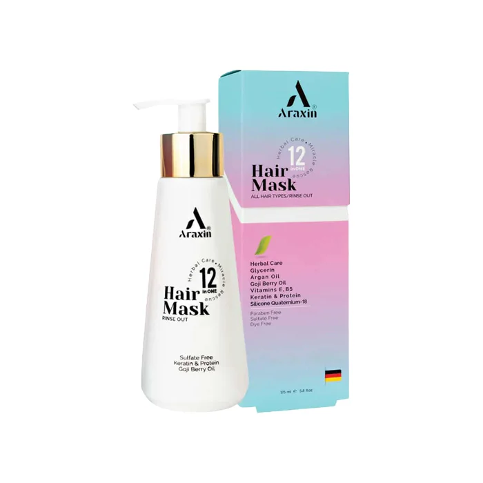 araxin-hair_mask.pharmacy24h ماسک موی 12 کاره گیاهی آراکسین | 175 میل - Image 1
