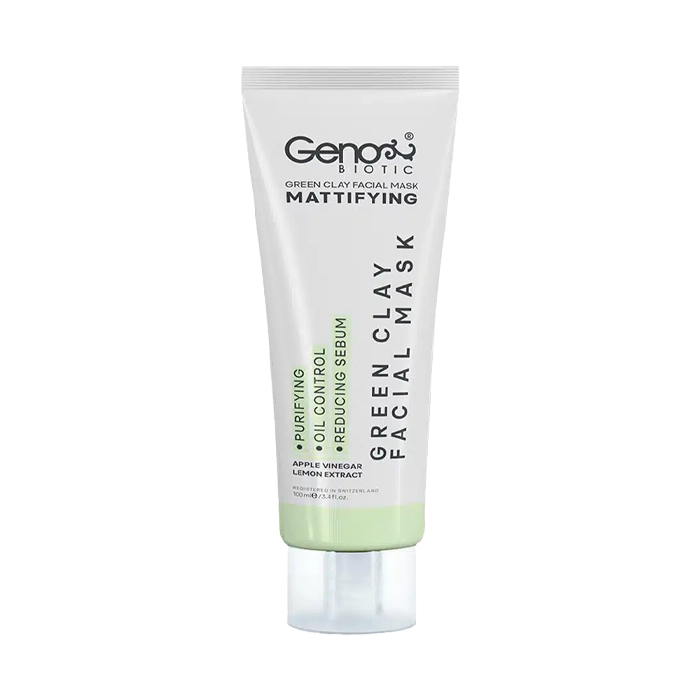 geno-green-mask.pharmacy24h.ir ماسک خاک رس سبز ژنوبایوتیک | 100 میل - Image 1