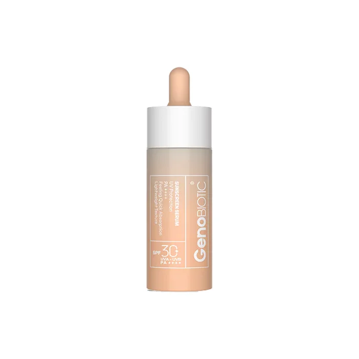 geno-sun-screen-serum.pharmacy24h.ir سرم ضد آفتاب صورت و گردن SPF30 ژنوبایوتیک | 30 میل - Image 1