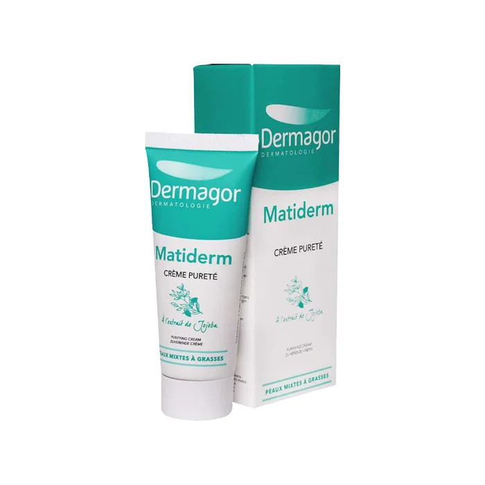 matiderm.pharmacy24h کرم مرطوب و مات کننده پوست چرب درماگور | 40 میل - Image 1